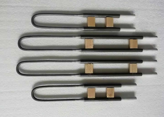 Laboratory Electric Molybdenum Disilicide Mosi2 Heater Elements Hot Terminal Bent 90 Degree