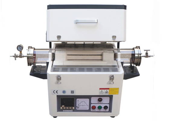 CE Certified Electric Quartz 1200c Vacuum Tube Furnace For Lab Heating Using
